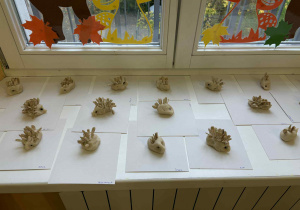 Jeże z masy solnej.