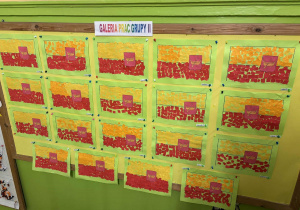 Praca plastyczna "Flaga Łodzi".