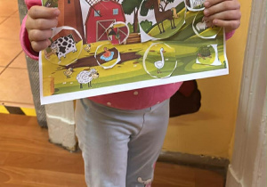 Wykonana karta pracy "Brakujące elementy na wsi".