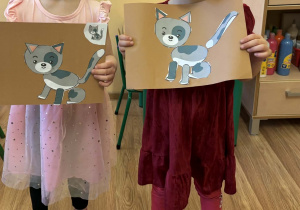 Karta pracy - wytnij gotowe elementy i ułóż kota.