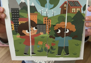 Ułożone puzzle przez Mateusza.